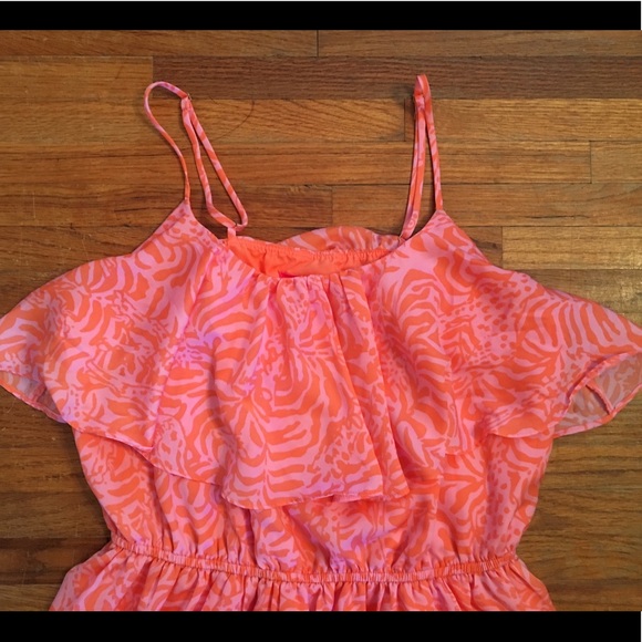 Lilly Pulitzer for Target Orange Flounce Dress - L - Picture 2 of 7
